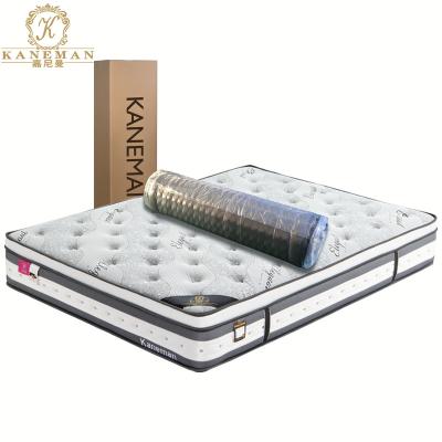 China Low MOQ Hypoallergenic Factory Direct Cheap Price Vacuum Pack Roll Up Bonnell Spring Mattress In A Box for sale