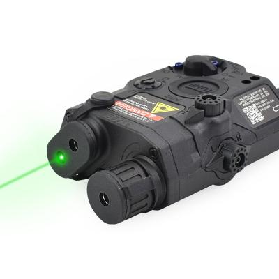 China Hunting Multifunctional LA5/PEQ-15 Battery Box Shooting Green Laser with LED Flash Light with Black/Sand IR Lenses for Shooting Games for sale