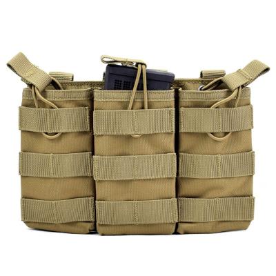 China Wholesale Airsoft Military Unions M4 Molle Fastmag Triple Clip Nylon Bag Wargame Action Hunting Magazine Pouches for sale