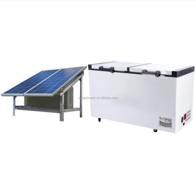 China Home Solar Powered DC Fridge Freezer Freezer System 508L With Solar Panel For Commercial Use for sale