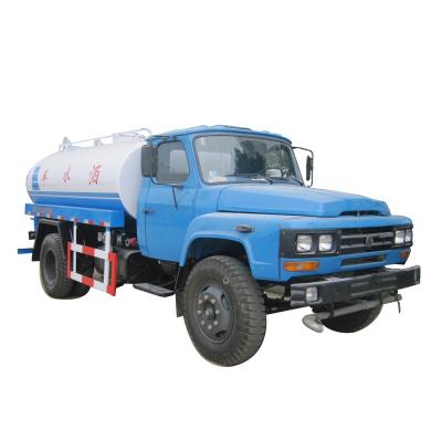 China Factory Best Selling DONGFENG 4x2 Water Transport Vehicle Front Rear Spray Nozzle 8000 Liters Tank Truck Carbon Steel for sale