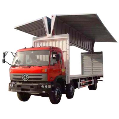 中国 2021 competitive price DONGFENG 6*4 240hp cargo trucks open wing van truck 11950X2500X3850 販売のため