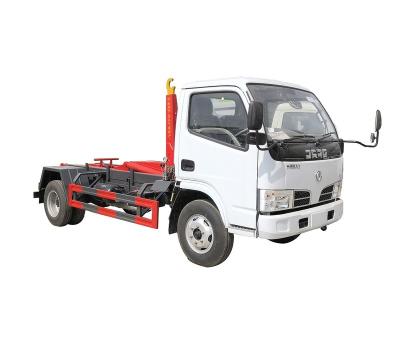 China Newest Chinese Factory Price Dongfeng 4x2 Custom Small Garbage Box Hook Lift Garbage Truck Chinese Factory Price à venda