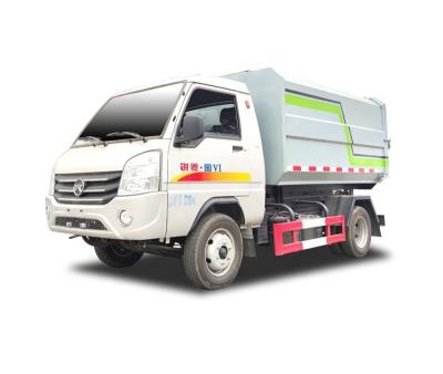 Cina Hotels KAMA Mini Diesel Sanitation 4x2 Vehicle 4 Cubic Meter Side Loader Rear Dump Garbage Truck in vendita