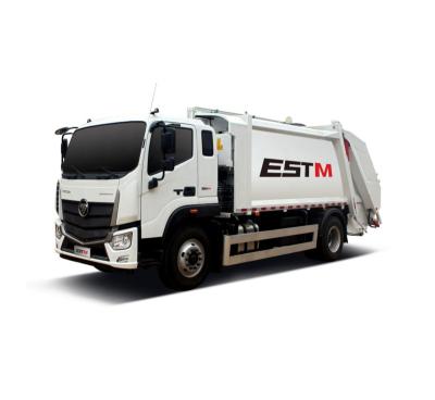 China FOTON hotels sanitation truck waste garbage collector and compactor truck garbage compressor truck 14 m3 zu verkaufen