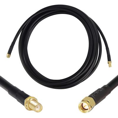 China Custom Low Loss RG174 Male To Female Connector RF Wifi Antenna SMA Coaxial Extension Cables for sale