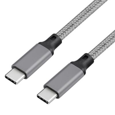 China 5A 10Gbps Usb Super Charging Nylon Braided Type C To Type C Charger 100W 3M PD Cable Adapter Data Wire Usb Cable OEM Wire Harness for sale