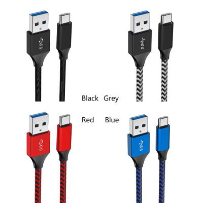 China Android 5A Nylon Braided USB3.0 Phone To Type C Charger Adapter 100W 3M Data Wire USB Cable OEM Wire Harness 3M PD Cable for sale