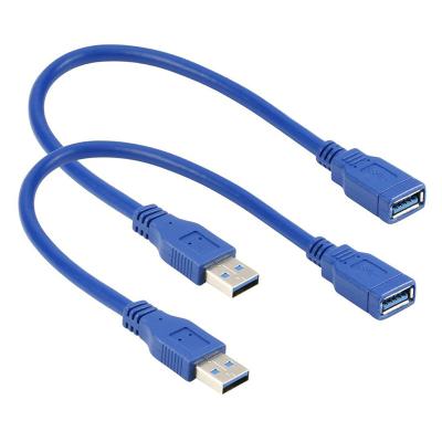 China High Speed ​​USB2.0 / USB3.0 Devices OEM Data Transfer 5Gbps Blue / Black PVC Cable 1M 2M Male To Female USB3.0 for sale