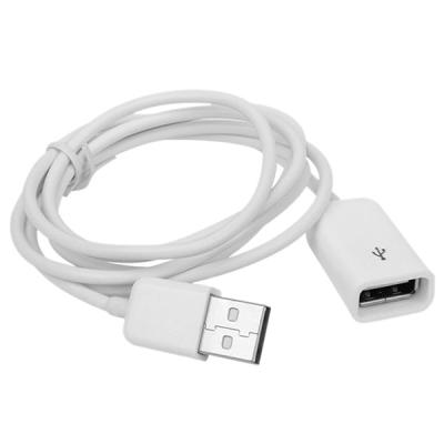 China Stock Sale High Quality Standard 1m Computer/Laptop/Camera/Printer Male To Female Data USB 2.0 Extension Cable White Charging Cord for sale