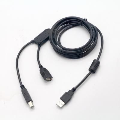 China USB2.0 Splitter Y Shape Connection CUSTOM OEM Male To Female Type A To USB B Printer OTG Cable for sale