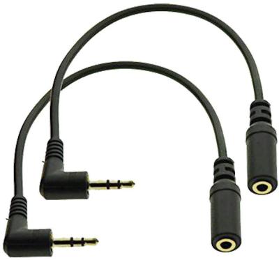 China COMPUTER 90 Degree Right Angle 3.5mm Male To Aux Cable TRS Cable 3.5mm Female Stereo Adapter Converter Audio for sale