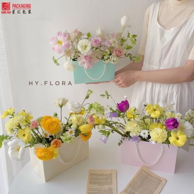 China DIY Bouquet Wrapping Paper Florist Paper Gift Bags Valentine's Day Rose Flower Wrapping Waterproof Bag for sale