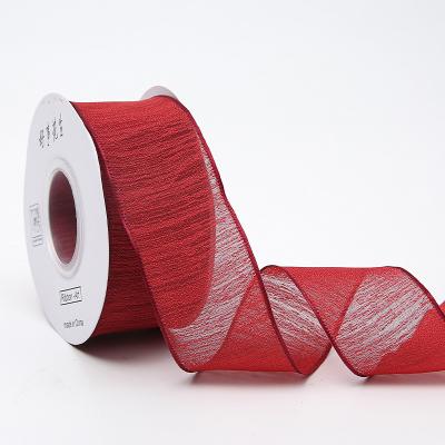 China Ribbon Valentine's Day Gift Flower Wrap Snow Sustainable Wedding Ribbon for sale