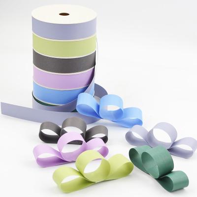 China Hot Sale Party Gift Wrap Floral Decorative Solid Plain Double Sided Printing Plastic Poly Ribbon Curling Roll for sale