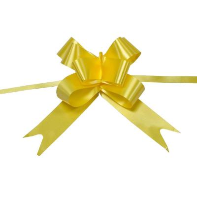 China China 18MM silver wire ribbon plastic bow for gift box packaging for sale