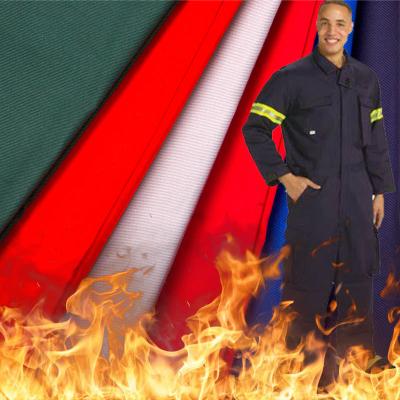 China Flame Retardant 100% Cotton FR Woven Twill Reflective Warning Uniforms Fabric For Firefighters Clothing for sale