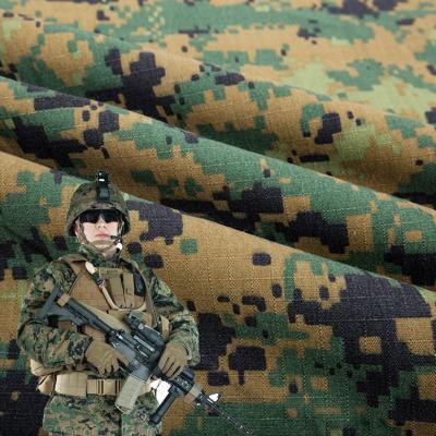 China Shrink-Resistant Military Police Security Guard Trouser Fabric Outdoor Tc Camouflage Fabric For Backpack for sale