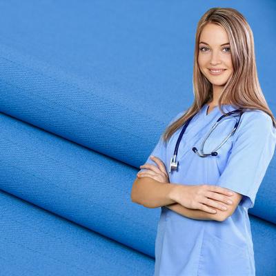 China Twill Woven Cotton Fabric Anti Static Cheap Anti Static Medical Hospital Scrub Uniforms Fabric For Gowns for sale