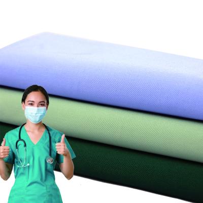 China Twill Shrink-Resistant 65% Poly 35% TC Cotton Hospital Medical Nurses Scrub Uniform Fabrics For Medical Uniforms for sale