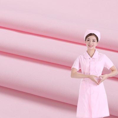 China Hot Sale Shrink-Resistant Quick Dry Breathable Plain Dyed TC Twill Nurse Scrubs Suit Fabric For Hospital for sale