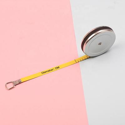 China Wintape 2m Mini Pi Diameter Circumference Metric Use Steel Tape Measure With Stainless Steel Case And 65Mn Tape For Measuring Cylindrical Objects,Pi Tape Measure for sale