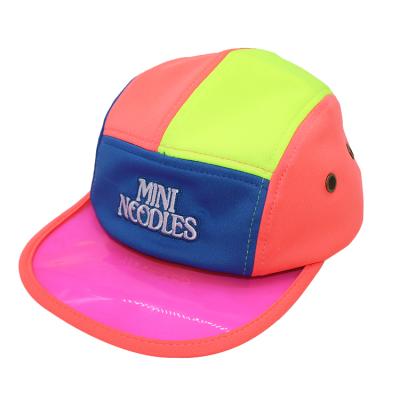 China JOINT Factory Customize Multicolor Women's Fashion Cap Breathable PVC Brim Film Cap With Embroidery Logo for sale