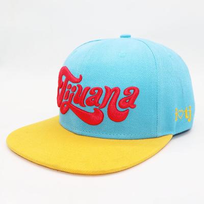 China COMMON Logo Hip Hop Snapback Adult Adjustable Flat Brim Embroidery Fashion 3 d Panel Baseball Cap Custom 6 Panel Cap for sale