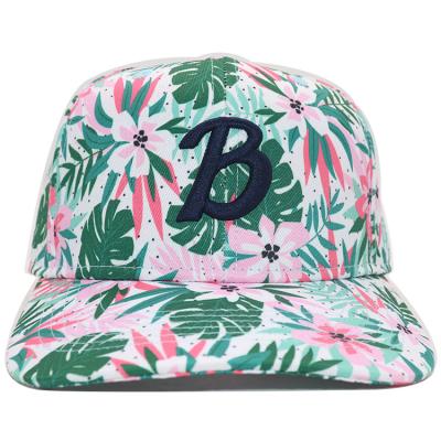 China JOINT Fashion Digital Printing 3 Style Cool Embroidery 6 Panel Summer Beach Hip Hop Hat Snapback Hat for sale