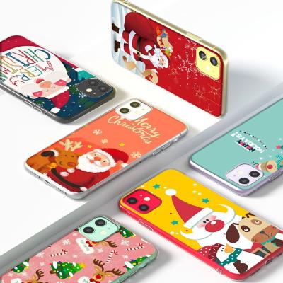 China Wholesale Luxury Christmas Design Soft TPU Cover Mobile Phone Case Cell Phone Cases For iPhone 11 /12/13 ProMax for sale