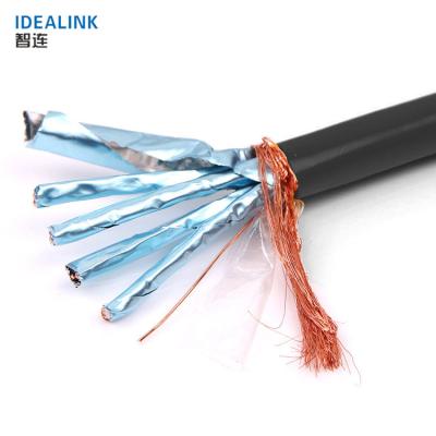 China PC 6 / 7 Pure Copper 8 Core Shielded Twisted Pair Categoria Cable , 10 Meter 26Awg Cat 7 Ethernet Cable for sale