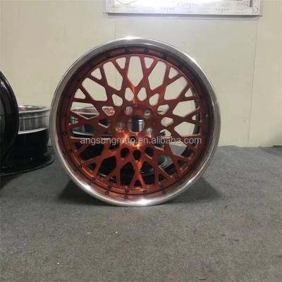 China New Design High Quality Custom ALLOY 15 To 26 Inch 3 Pieces Forged Alloy Wheel Reverse Split Rim 5x120 5x114.3 5x112 for sale