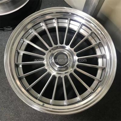 China New Design ALLOY 15 To 26 Inch High Quality Custom 3 Pieces Split Rim Step 5x115 Deep Concave Alloy Wheel Lip Rim for sale