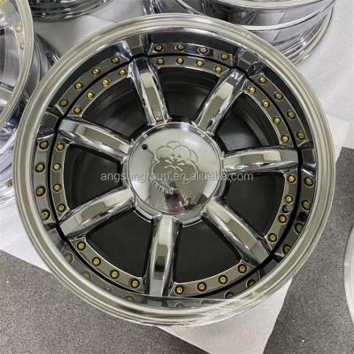 China Drive Wheel Design New 15 To 26 Inch High Quality Custom Made 3 Pieces Split Rim 5x112 5x120 5x114.3 Alloy Forged Wheel for sale