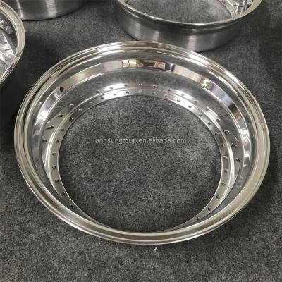 China High Quality Forged Step Lip Polished Wheel Outer Lip Of Chinese Factory ALLOY Rims 19 To 20 3 Pieces Split Rims Outer Lip For BBS for sale