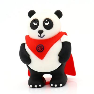 China OEM Customized Toy Gifts Technic Rubber Convex PVC Cartoon 3d Panda Figure Soft Toy High Quality Micro Injection Cartoon Rubber Convex for sale