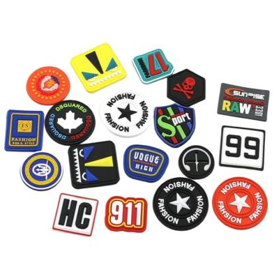 China 3d multicolors manufacturers label logo customized patch pvc for sale