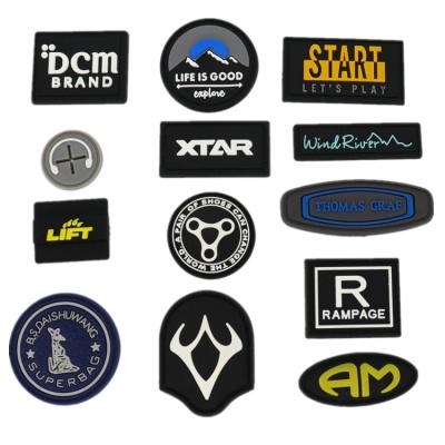 China 3d pvc 2d custom 3d patches custom rubber with hook&loop backing for sale