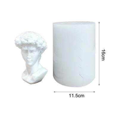 China DIY Candle Making Mini David Figure Statue Silicone Soap Candle Mold, Scented Wax Melt Decorating Resin Crafts Silicone Molds for sale