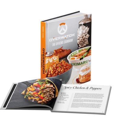 China paper & Cardboard Customized Recipe Food Photography Hardcover Coffee Table Colorful Editing High Quality Cookbook for sale