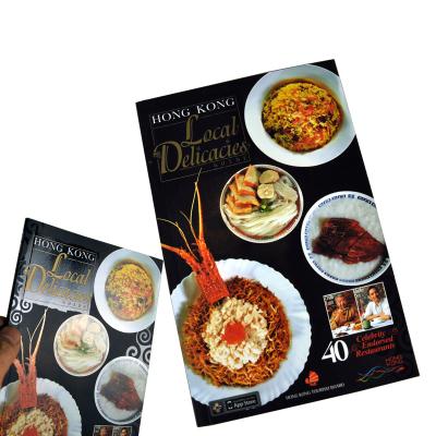 China paper & Cardboard Customized Competitive Price Paper Cooking Back Famous Books Food Magazines Spot B5 Cover Food Menu UV Printing Service for sale