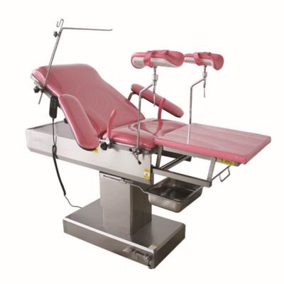 China Metal Multifunctional Adjustable Manual Hospital Bed Gynecology Operation Delivery Obstetric Table Manufacturers for sale