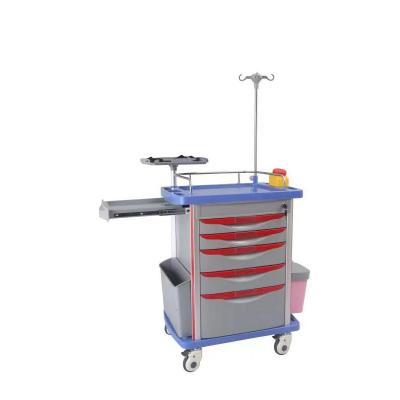 China Eclectic Medical Emergency Trolley Medicine Trolley Hospital Clinic Medical Emergency Trolley Price for sale