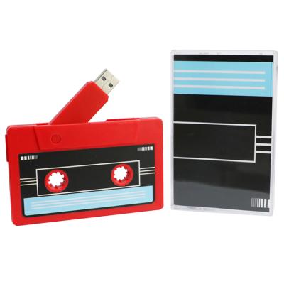 China New Product Gift 8g 16g Plastic Cassette Recorder Usb Plastic Stick Flash Player 2.0 Pen Memory for sale