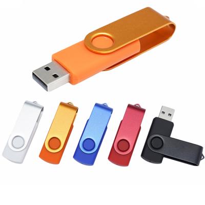 China Metal Customize Bulk Cheap Logo Popular Swivel USB Flashdrive 1GB 2GB 4GB 8GB 16GB 32GB 64GB USB Drive 2.0/3.0 With Logo Printing for sale