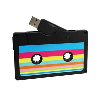 China OEM Plastic Bulk Price Plastic Cassette Audio Tape Memoria Usb Flash Player 1GB 2GB 4GB 8GB16GB 32GB 64GB USB 3.0 With Custom Logo for sale