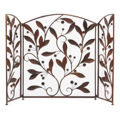 China Iron Contemporary Metal Fire Place Screen Metal Fire Screen for sale