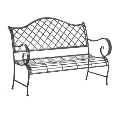 China Daytime Minimalist Indoor Patio Metal Folding Decorative Bench Outdoor Garden Yard for sale