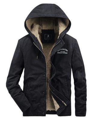 China Casual Jackket New 2021 Tailored Jacket Hot Mens Hooded and Fleece Tailored Jacket Cotton-Padded Jacket for sale