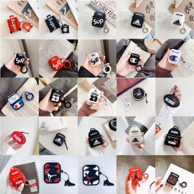 China Sport For AirPods Case Shape Trunk 3D AJ Design Earphone Cases For Airpod 1 2 Pro Protect Cover Accessories With Finger Ring Strap for sale